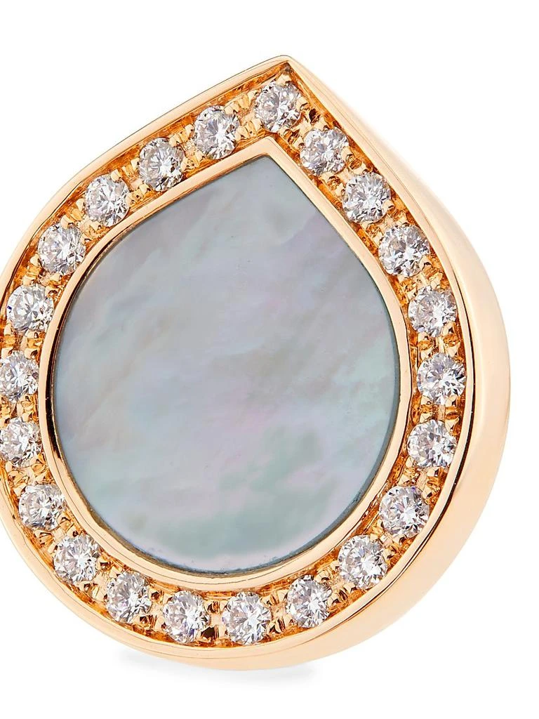 Repossi Antifer 18K Rose Gold, Mother-Of-Pearl & 0.08 TCW Diamond Single Stud Earring 4