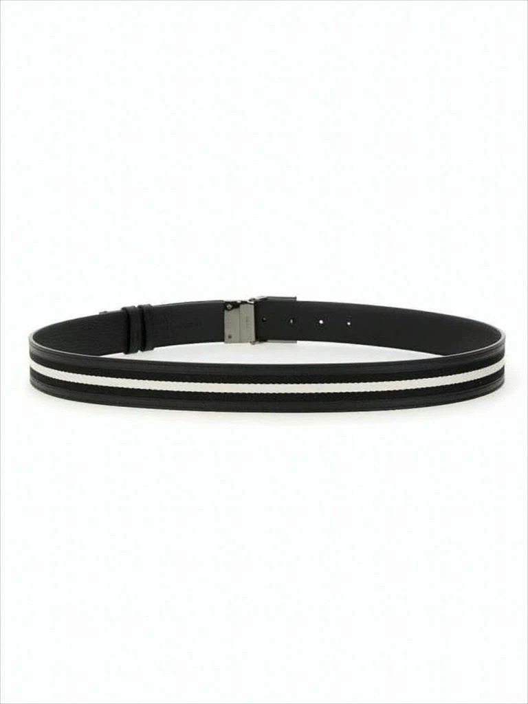 Bally Smooth Black Cowhide Leather Belt 3