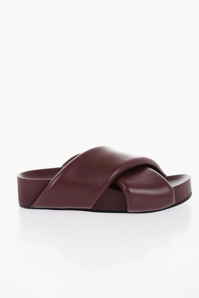 Jil Sander Jil Sander Criss Cross Designed Leather Sandals 3