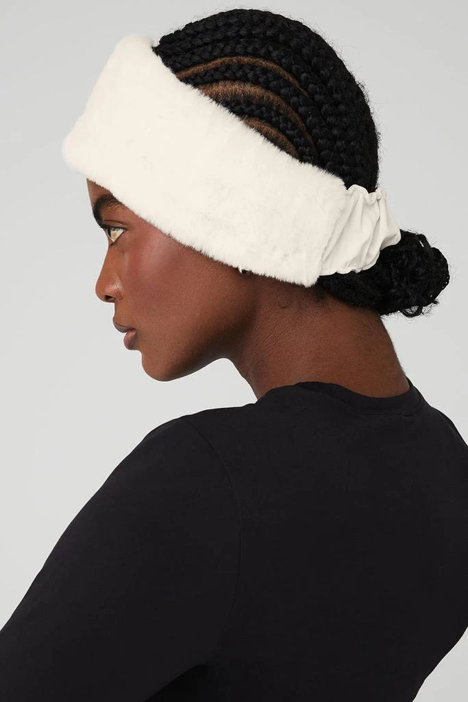 Alo Faux Fur Ear Warmers - Ivory 4