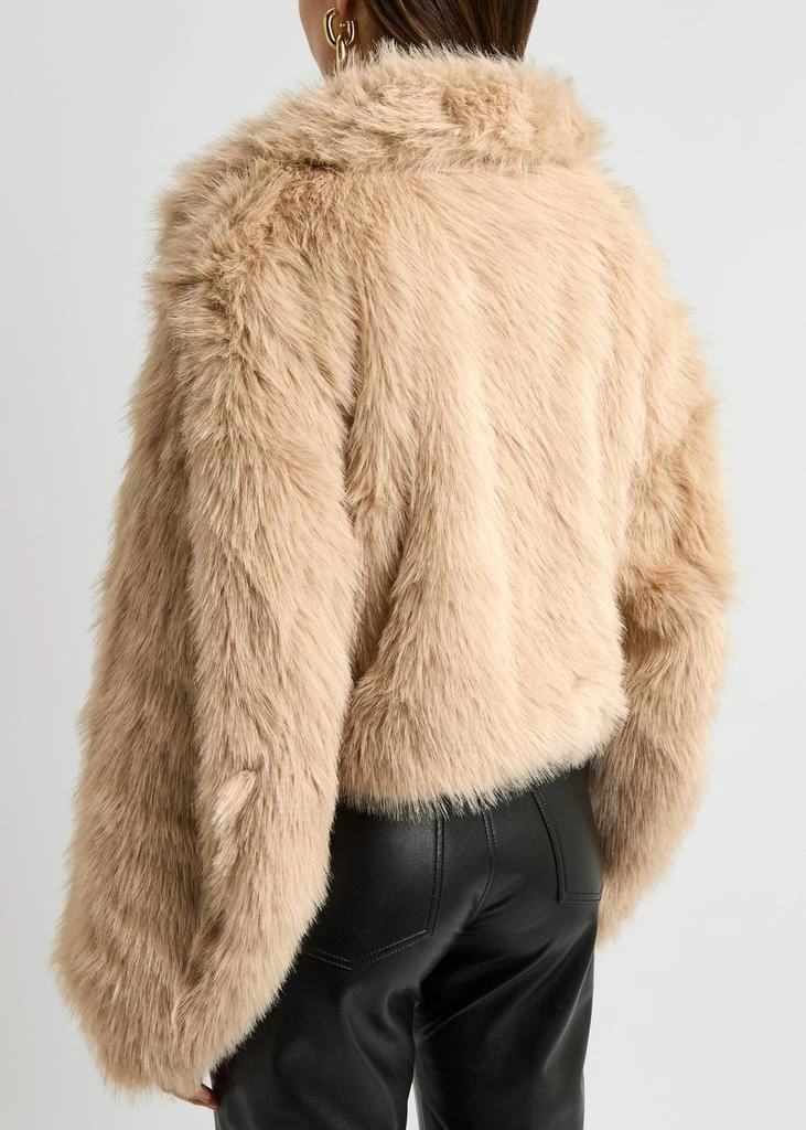 Free People Paris cropped faux-fur jacket 3
