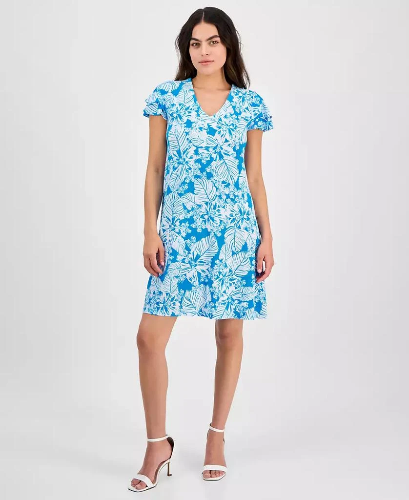 Petite Flutter-Sleeve Sheath Dress  On Sale Now with Up to 71% Off |  Discover Exclusive Deals & Savings at BeyondStyle  Authentic AK Anne Klein  dress|women's fashion, shoes & accessories|dresses with