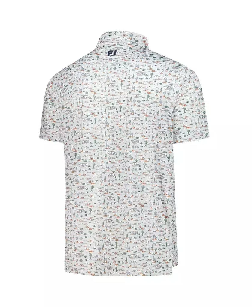FootJoy Men's White Wm Phoenix Open Prodry All Over Print Polo Shirt 3