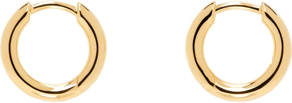 Tom Wood Gold Classic Hoop Small Earrings 1