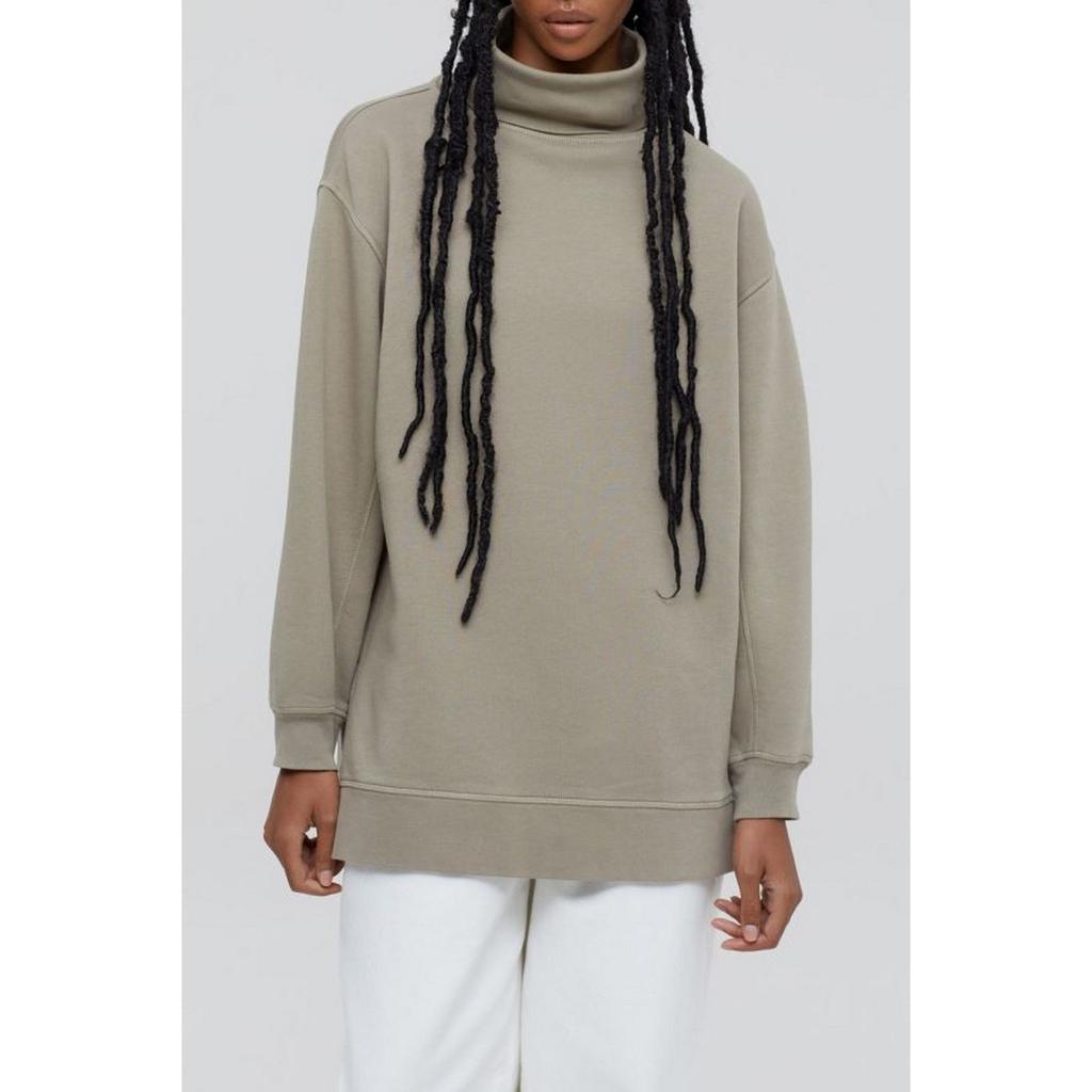 Closed Closed - T-Shirt Turtleneck Sweat - Muddy Beige - Femme