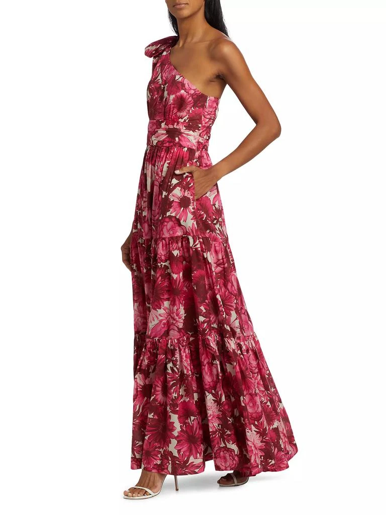 open lace back dress Cara One Shoulder Dress