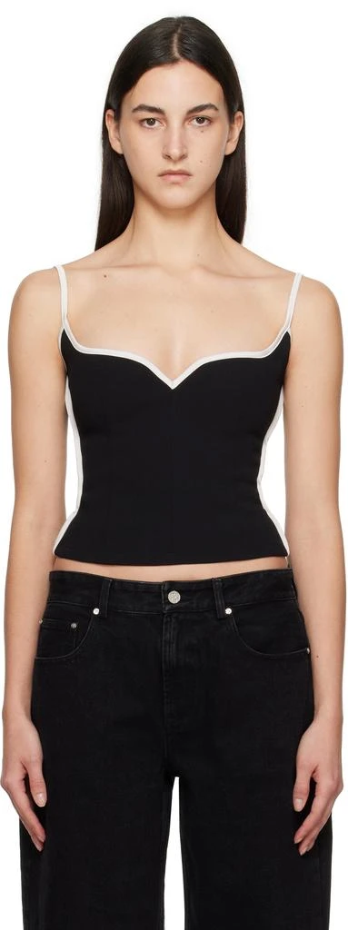 Paris Georgia Black & White Heart Singlet Camisole 1