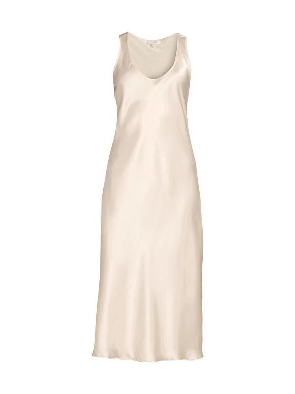 TASH + SOPHIE Scoopneck Satin Midi Dress 3