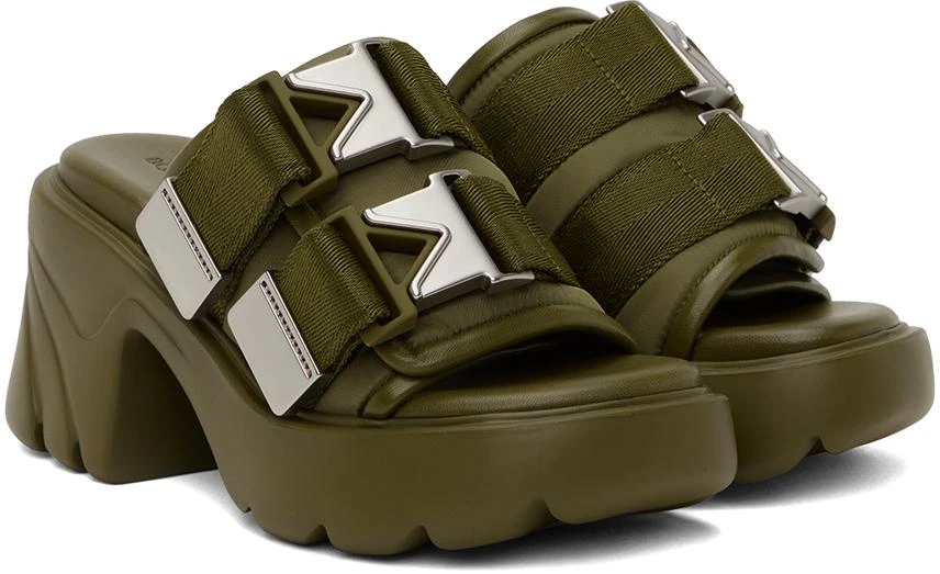 Bottega Veneta Khaki Flash Clogs 4