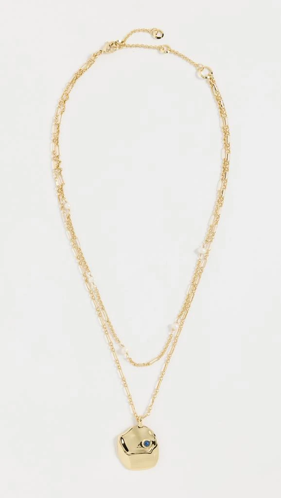 Argento Vivo Multi Row Pearl Pendant Necklace 1