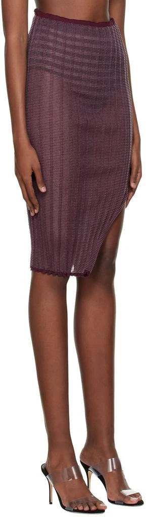 A. ROEGE HOVE SSENSE Exclusive Burgundy Anais Midi Skirt 2