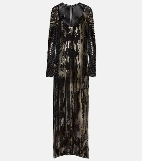 JOHANNA ORTIZ Sequined silk gown 1