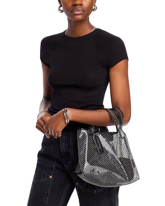 3.1 Phillip Lim Crystal Mesh Mini Market Tote 2