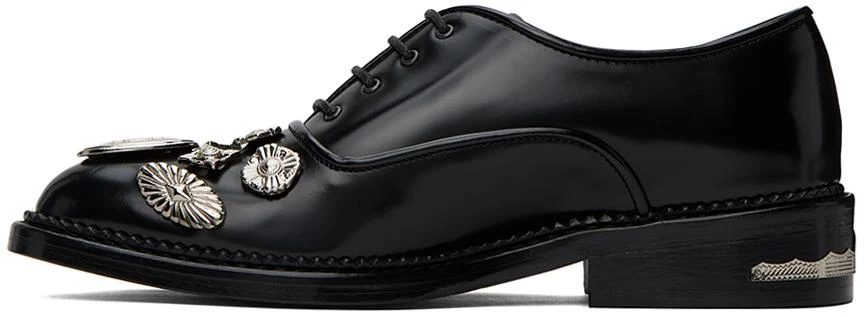 Toga Pulla Black Embellished Oxfords 3