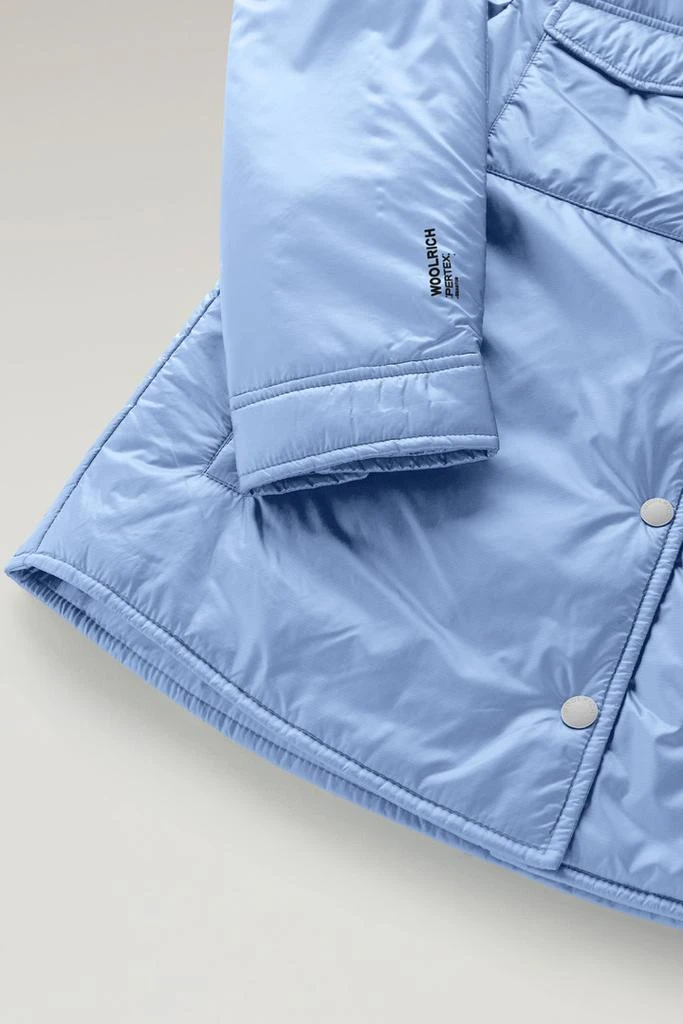 Woolrich Padded Overshirt in Recycled Pertex Quantum - Women - Blue 3