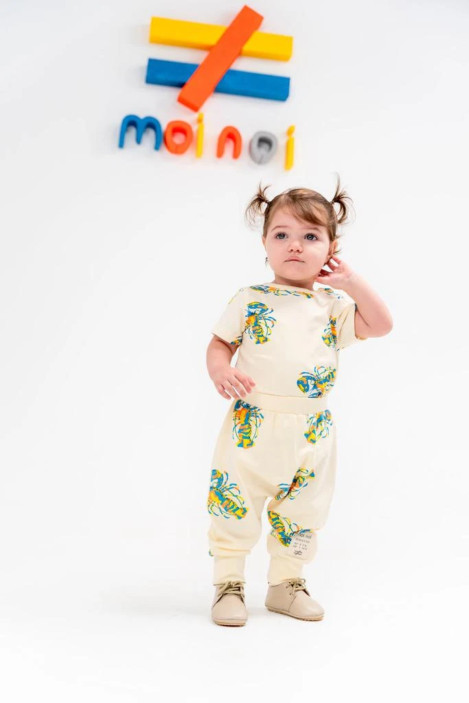 moi noi Blue Coconut Graphic Babysuit Outfit 2