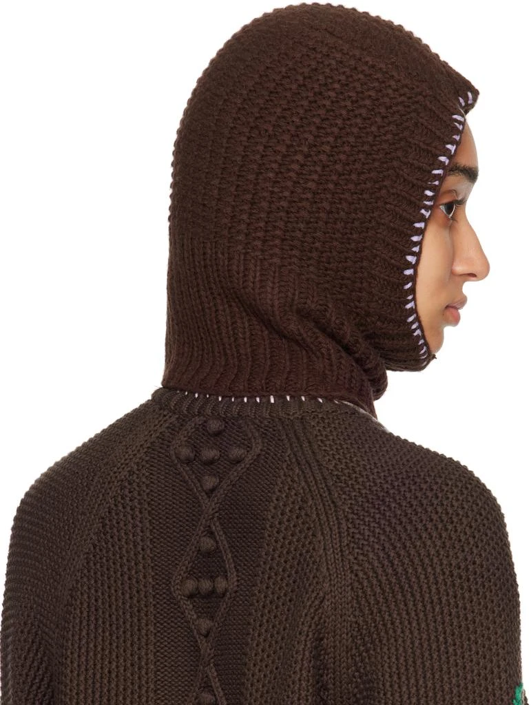 YMC YOU MUST CREATE Brown Wool Balaclava 3