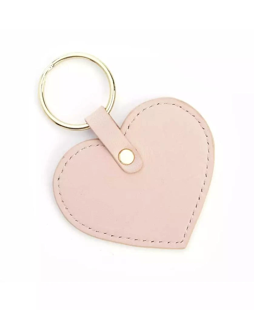 ROYCE New York Heart Shaped Leather Key Fob 5