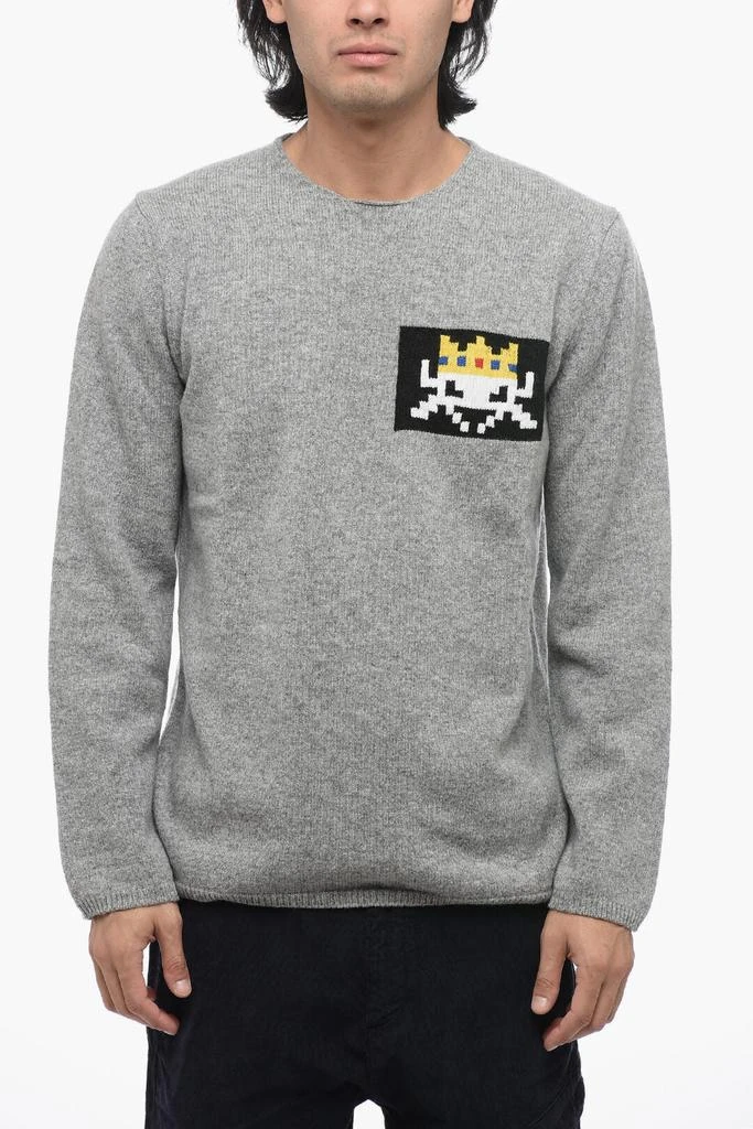 Comme des Garcons Comme Des Garçons SHIRT Crew Neck PACMAN Wool Blend Sweater 1