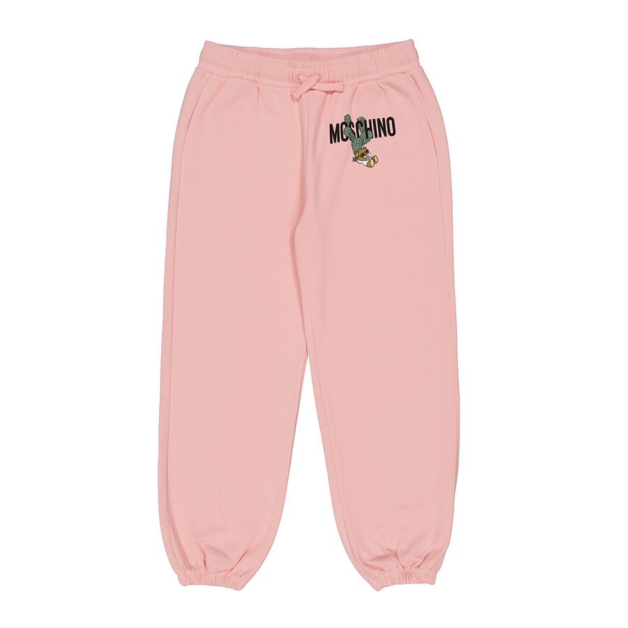 Moschino Kids Cactus Bear Embroidered Track Pants