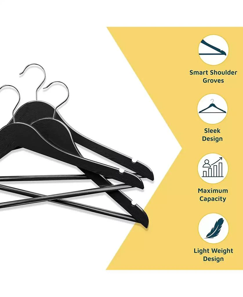 Lifemaster 10-Pack Wooden Hangers 5