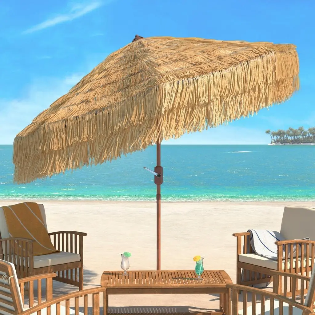 Safavieh Tiki 9' Crank Umbrella