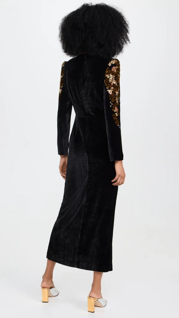 Saloni Jinx C Velvet Dress 2