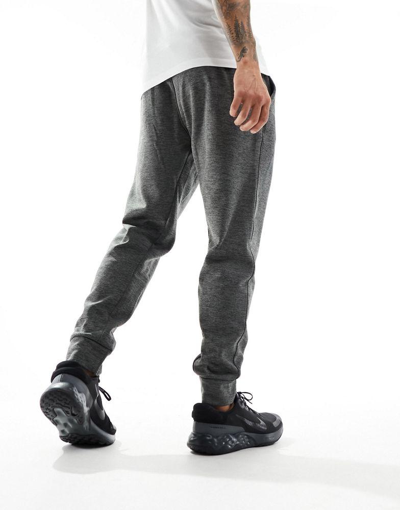 nike training tapered joggers in charcoal