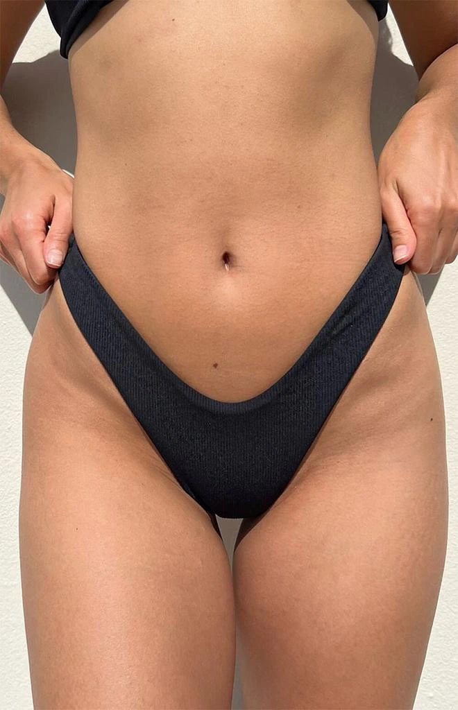 Epiphany LA Ribbed High Cut Bikini Bottom 1