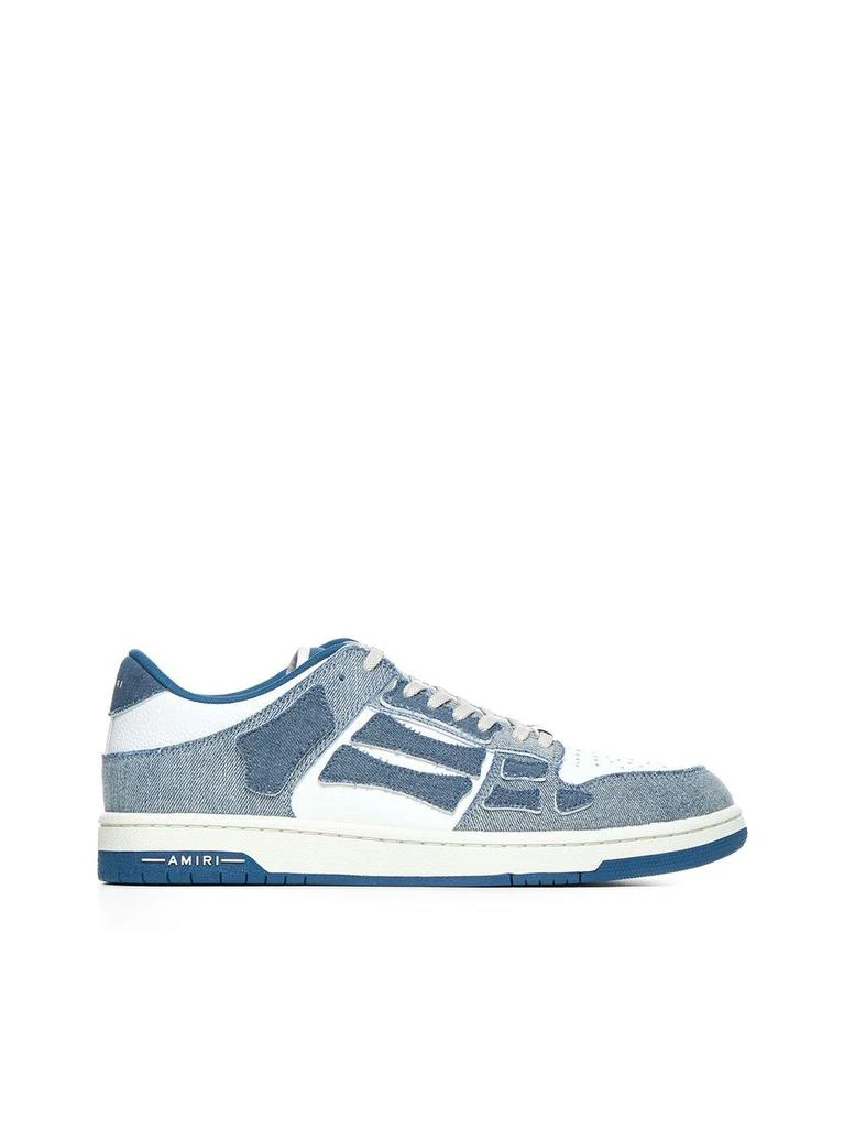 AMIRI Ami Paris Ri White And Denim Sneakers 1