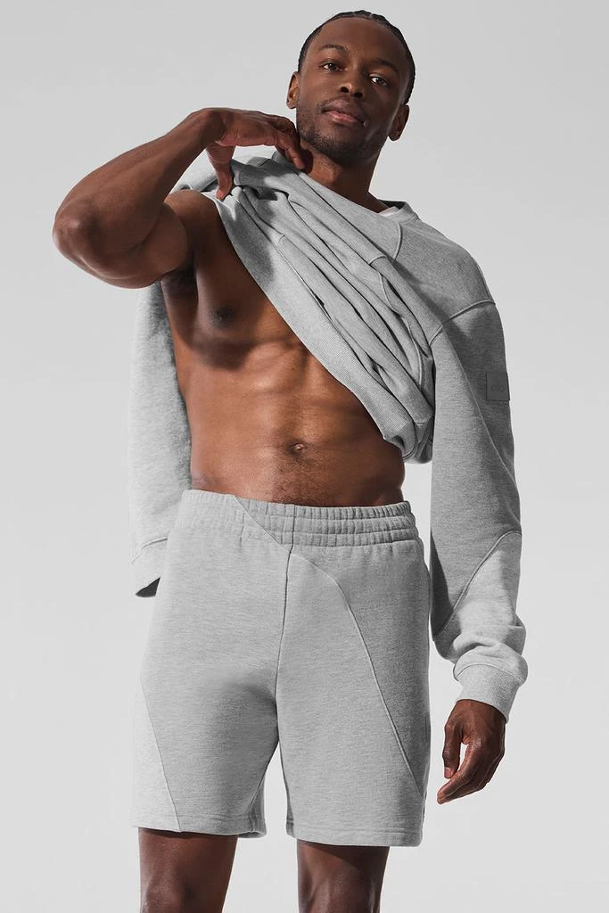 Alo 7" Make Waves Short - Athletic Heather Grey Tonal 5