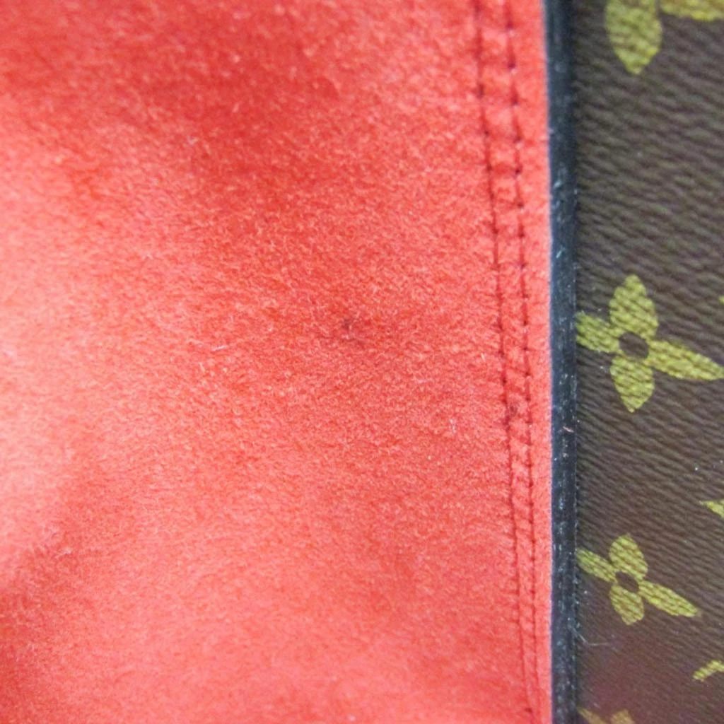 Louis Vuitton Louis Vuitton Brown/Red Monogram Canvas Flower Tote Bag 3