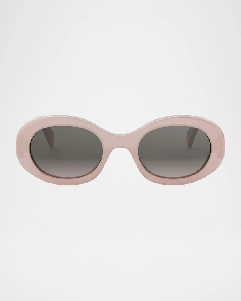 Celine Triomphe Acetate Oval Sunglasses - Accessories - Free  display picture 1