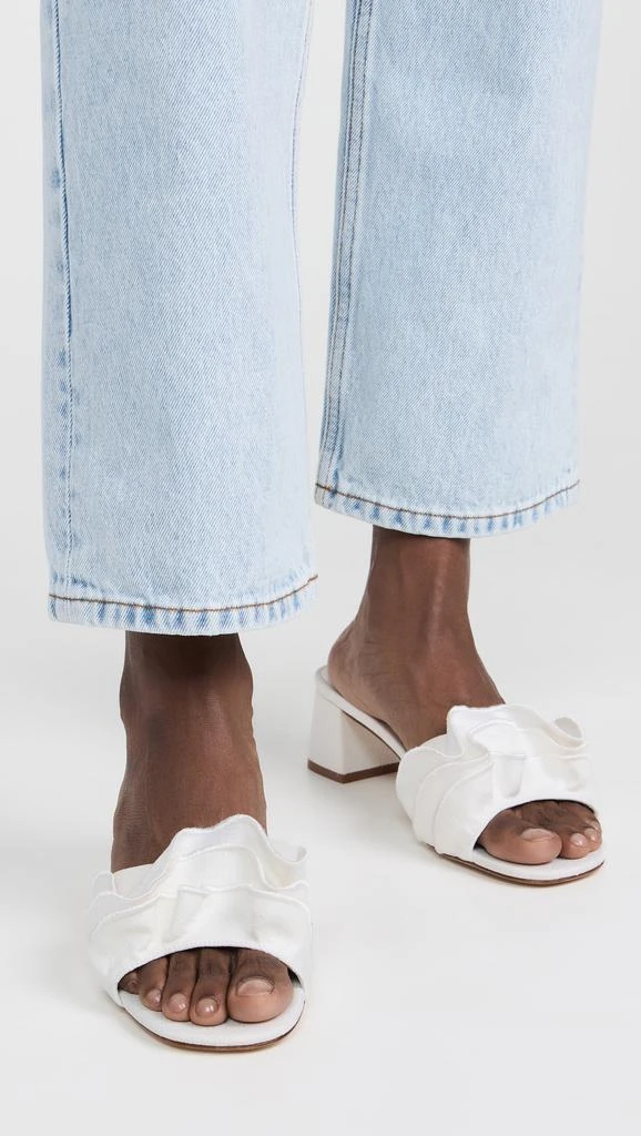 Larroude Brigette Ruffle Mules 2