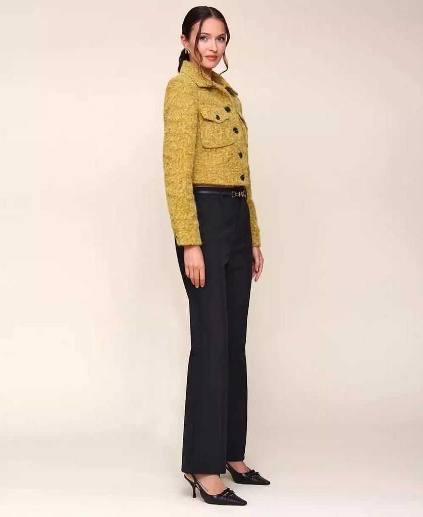 Avec Les Filles Women's Pintuck Kick-Flare Pants 8