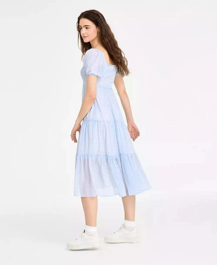 Celebrity Pink Juniors' Smocked Puff-Sleeve Midi Dress 2