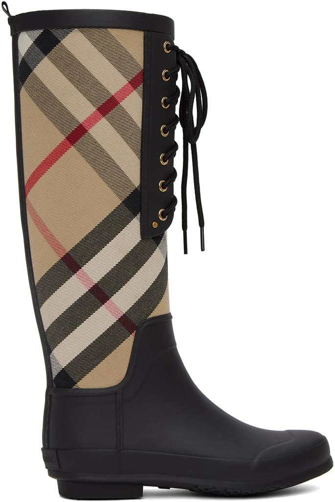 Burberry Black House Check Rain Boots 1