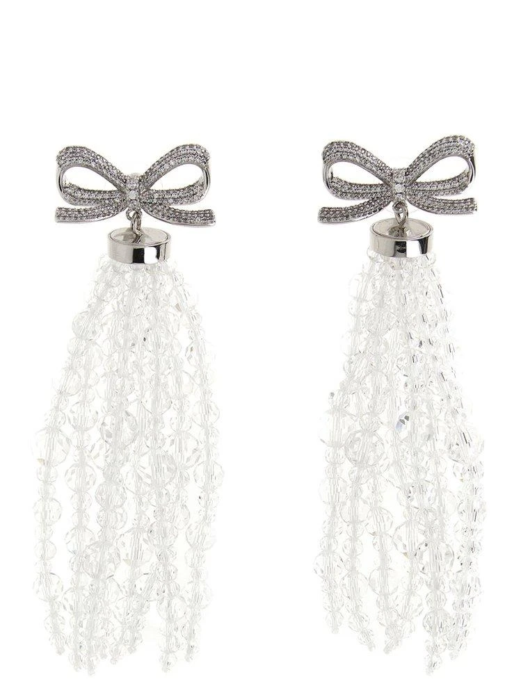 Self Portrait Self-Portrait Bow Beaded Waterfall Earrings