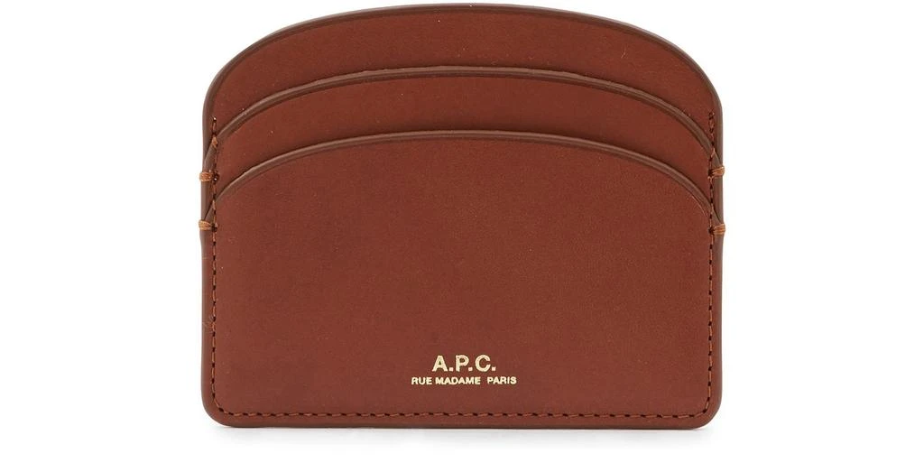 A.P.C. Demi-Lune leather card holder 2