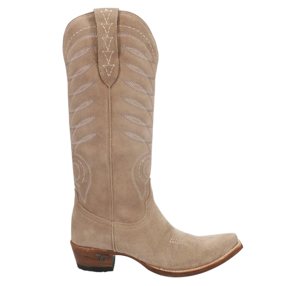 LANE Squash Blossom Embroidery Snip Toe Cowboy Boots 1