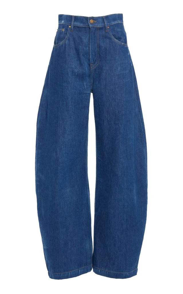 A.W.A.K.E. MODE A.W.A.K.E. MODE - Recycled Rounded Jeans - Medium Wash - FR 36 - Moda Operandi 1