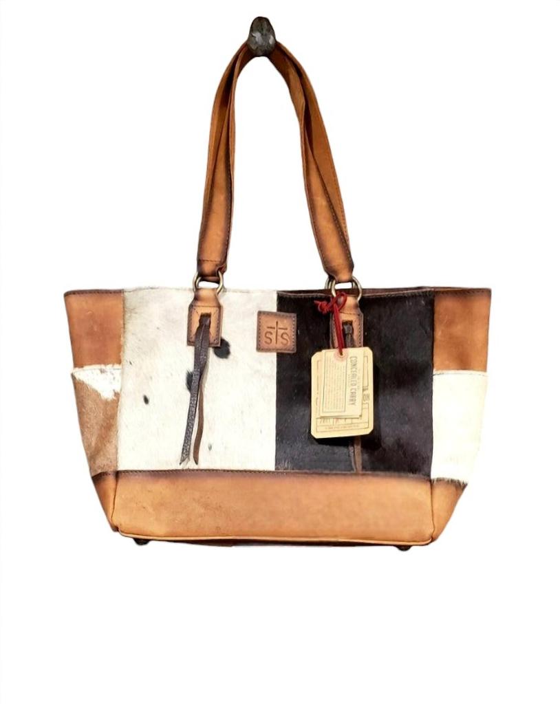STS Ranchwear Women's Cowhide Montana Tote Bag In Brown