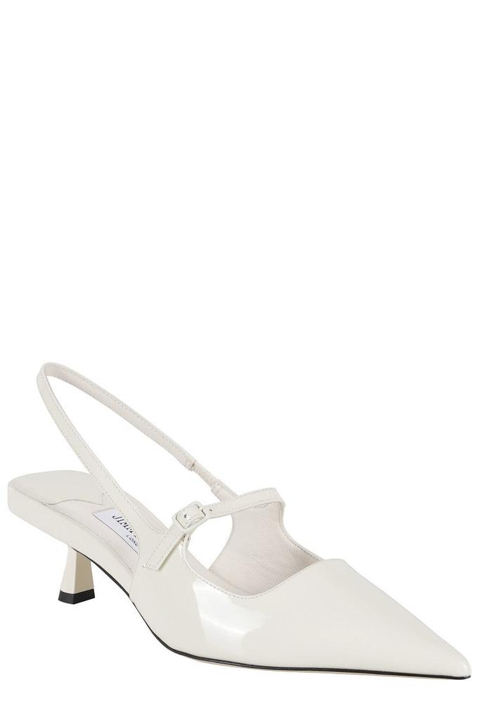 Jimmy Choo Didi 45 Glossy Patent Leather Slingback Pumps