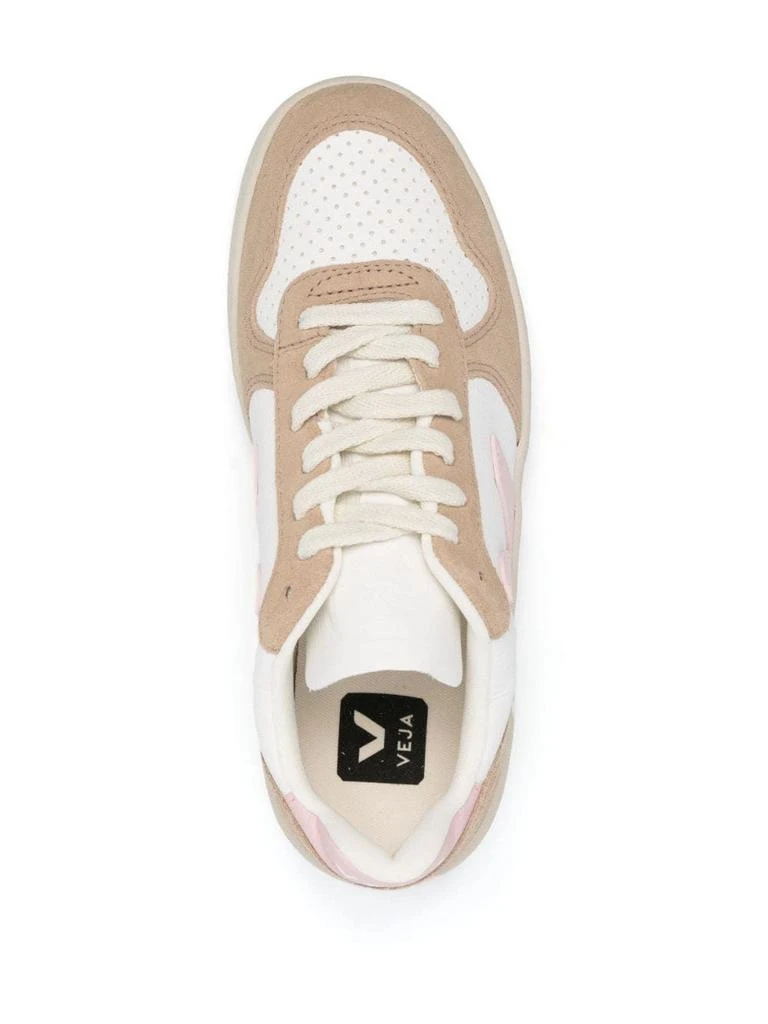 Veja SNEAKER V10 LEATHER WHITE TAUPE V PINK 4