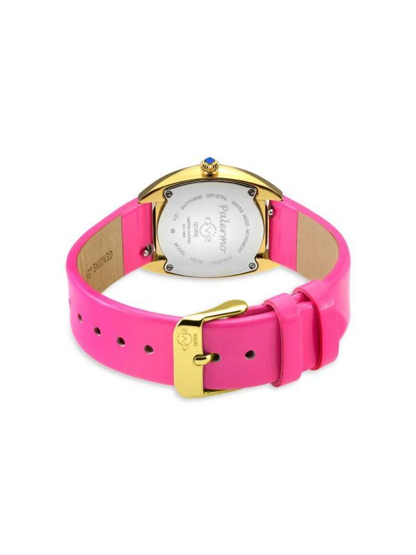 Gevril Palermo 35MM Stainless Steel, Multi Stone & Leather Strap Watch 2
