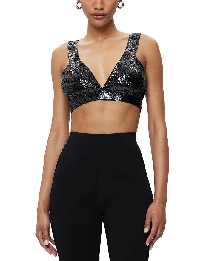 Herve Leger The Teri Sequined Bra Top 1