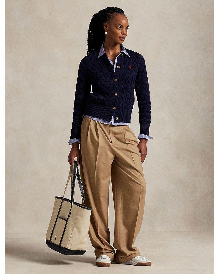 Ralph Lauren Cable Knit Wool Cashmere Cardigan