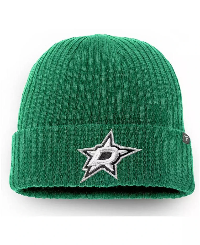 Fanatics Men's Kelly Green Dallas Stars Core Primary Logo Cuffed Knit Hat 1