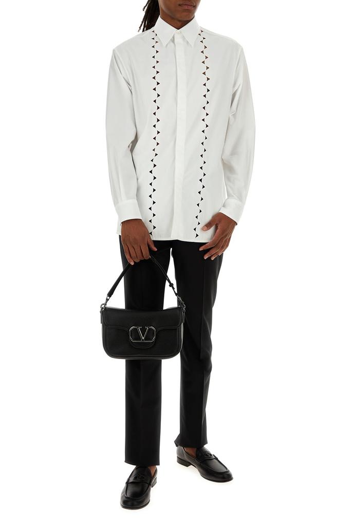 ショルダーバッグ・ポシェット VALENTINO BLACK LEATHER VLOGO CROSSBODY BAG Valentino Garavani - Mini VLogo Black Leather Crossbody Bag