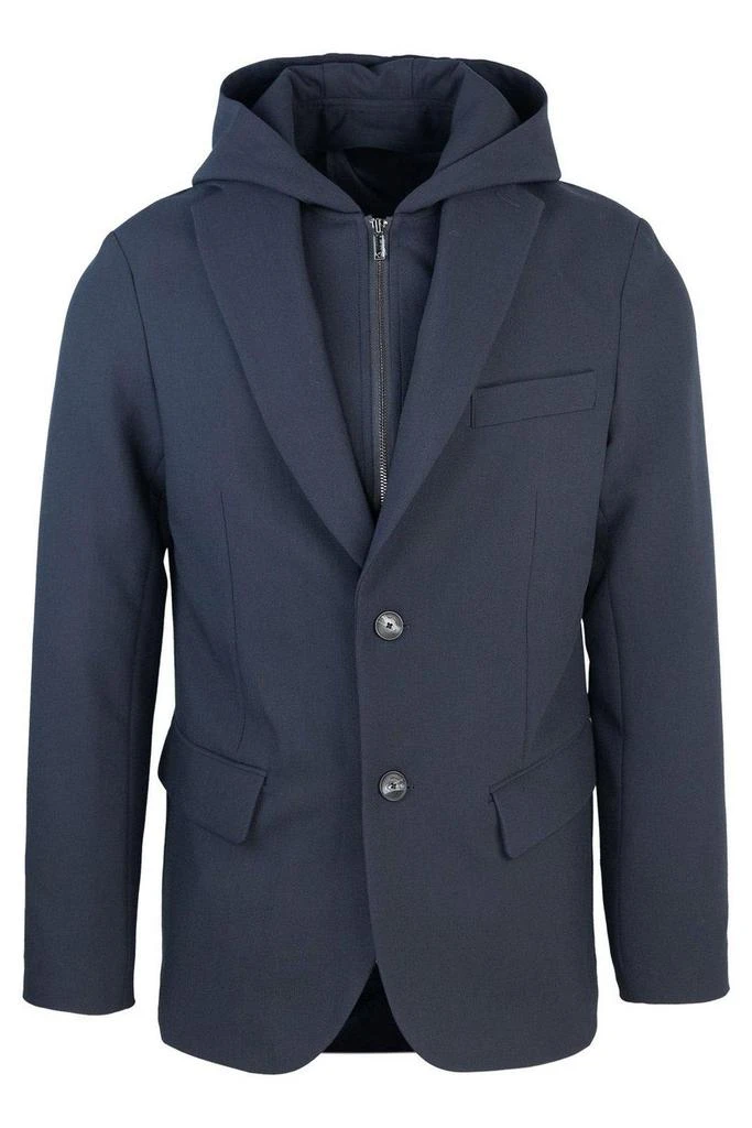 Emporio Armani Detachable-panel Single Breasted Hooded Blazer 1